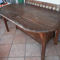 Tavolo da giardino allungabile da rigenerare 