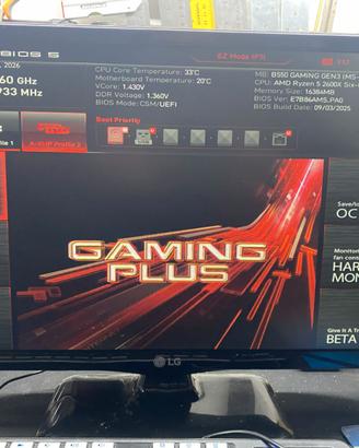 RYZEN 2600X + 16GB RAM + HD 2TB + MONITOR LG