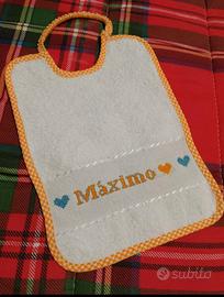 Bavetta neonato personalizzata Máximo