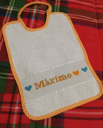 Bavetta neonato personalizzata Máximo