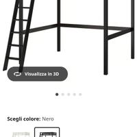 Soppalco ikea usato+materasso piazza e mezza