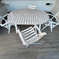 Tavolo da giardino in legno