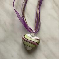 Collana in vetro di murano bombata
