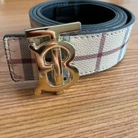 Cinta Burberry Reversibile Beige e Nera