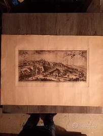 litografia di bergamo alta