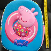 Zaino asilo e tempo libero Peppa pig con figura 3d