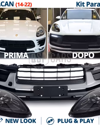 Kit PARAURTI + FARI LED per Porsche Macan UPGRADE