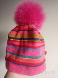 Berretto Gallo in cotone fantasia righe multicolor