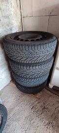 4 Cerchi in ferro 16" + gomme invernali 205/55 R16