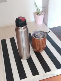 Set thermos in acciaio inox + bicchiere
