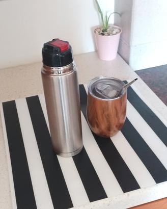 Set thermos in acciaio inox + bicchiere