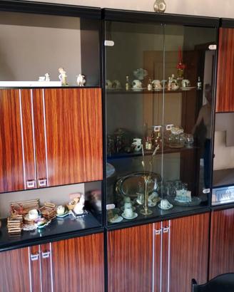 Parete attrezzata vintage + Tavolo e Sedie