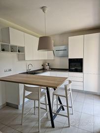 Cucina LUBE CREO bianca completa con piano okite