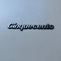 fiat cinquecento sporting Scritta Stemma Logo