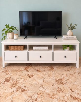Mobile TV IKEA HEMNES bianco – 3 cassetti 