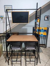 Tavolo alto Ikea HÅVERUD con 4 Sgabelli