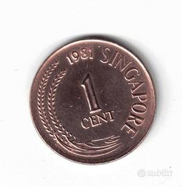 Moneta, Singapore, 1 Cent, Republic of Singapore