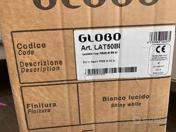 Lavabo free standing GLOBO LAT50BI con scarico