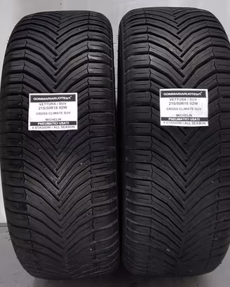 2 PNEUMATICI USATI 215/50R18 92W CR CL2 SUV MICHEL