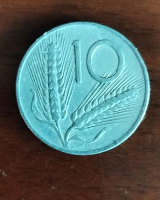 Moneta Collezionismo 10 Lire del 1953