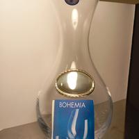 Decanter Bohemia, placca Argento 925.