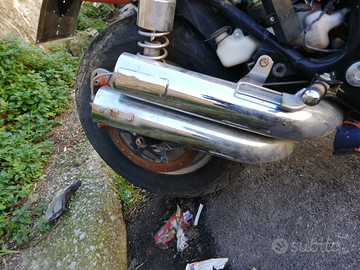 Marmitta completa originale honda vf 750 custom