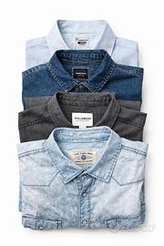 Lotto 4 camicie Jeans uomo