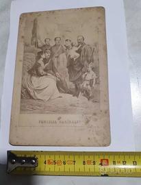 ANTICA FOTO MILITARE CARTONATA FAMIGLIA GARIBALDI