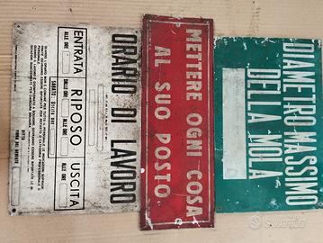 Insegne di insegne di sicurezza sul lavoro 