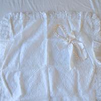 Copertina, coperta in pizzo per culla battesimo