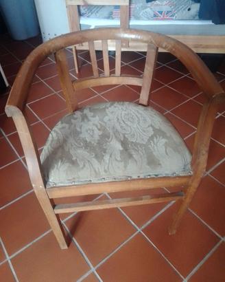 Sedia a pozzetto vintage