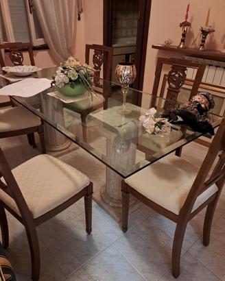 Tavolo in cristallo