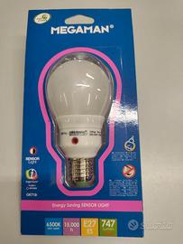 LAMPADINA SENSORE 6500k E27 GK715R MEGAMAN CREPUSC