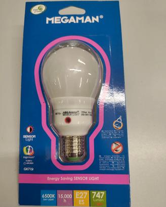 LAMPADINA SENSORE 6500k E27 GK715R MEGAMAN CREPUSC