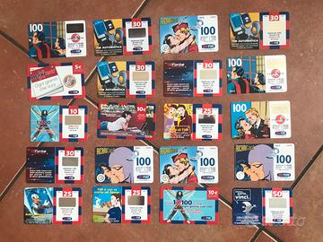 Lotto 20 schede TIM vintage anni 90/2000