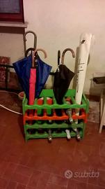 4 portabottiglie impilabili (cantinetta)