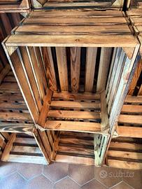 Set di cassette in legno decorative stile vintage