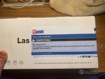 Toner Laser Nero Refill COHPCF280A / HP 80A (CF280
