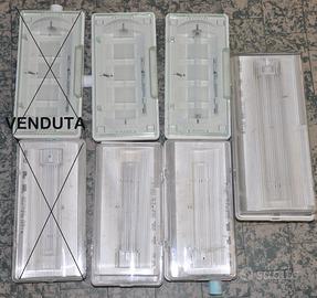 5 lampade neon di emergenza a 220v con batteria