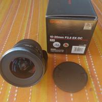 Obiettivo Sigma 10-20 F 3.5 per Pentax