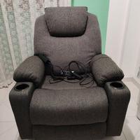 poltrona massaggiante, riscaldante e vibrante