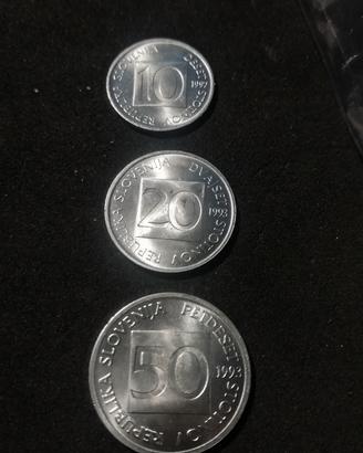 Lotto n. 3 monete Slovene