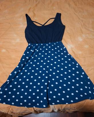 Abito in cotone blu 