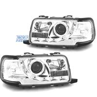 FARI AUDI 80 91-94 LUCE DIURNA FONDO CROMATO