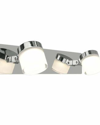 APPLIQUE 2 FARETTI CROMO VETRO BAGNO METALLO LED