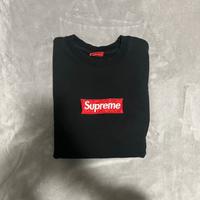 Felpa Supreme Box Logo Crewneck Black- Taglia M