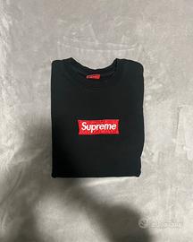 Felpa Supreme Box Logo Crewneck Black- Taglia M