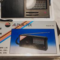 radio portatile vintage alpha tek