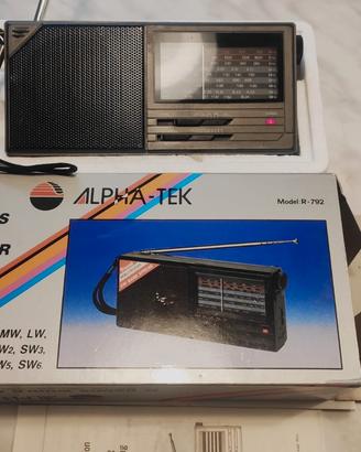 radio portatile vintage alpha tek