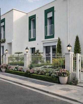 Ville a schiera bilivelli di pregio con giardino